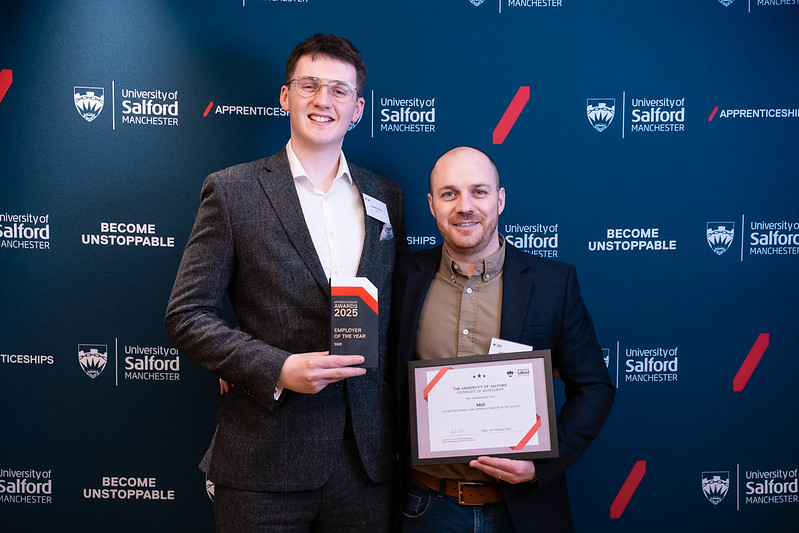 MGF Wins Employer Award at The University of Salford