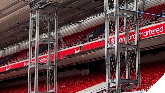 MGF's Structural Support Team Helps Anfield Expansion