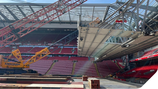 MGF Lifting Operation at Liverpool Football Club